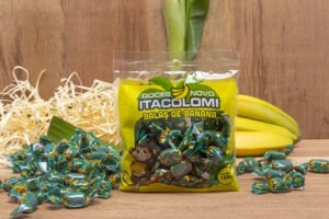 Bala de banana tradicional embrulhada 150g