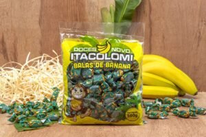 Bala de banana embrulhada 500g